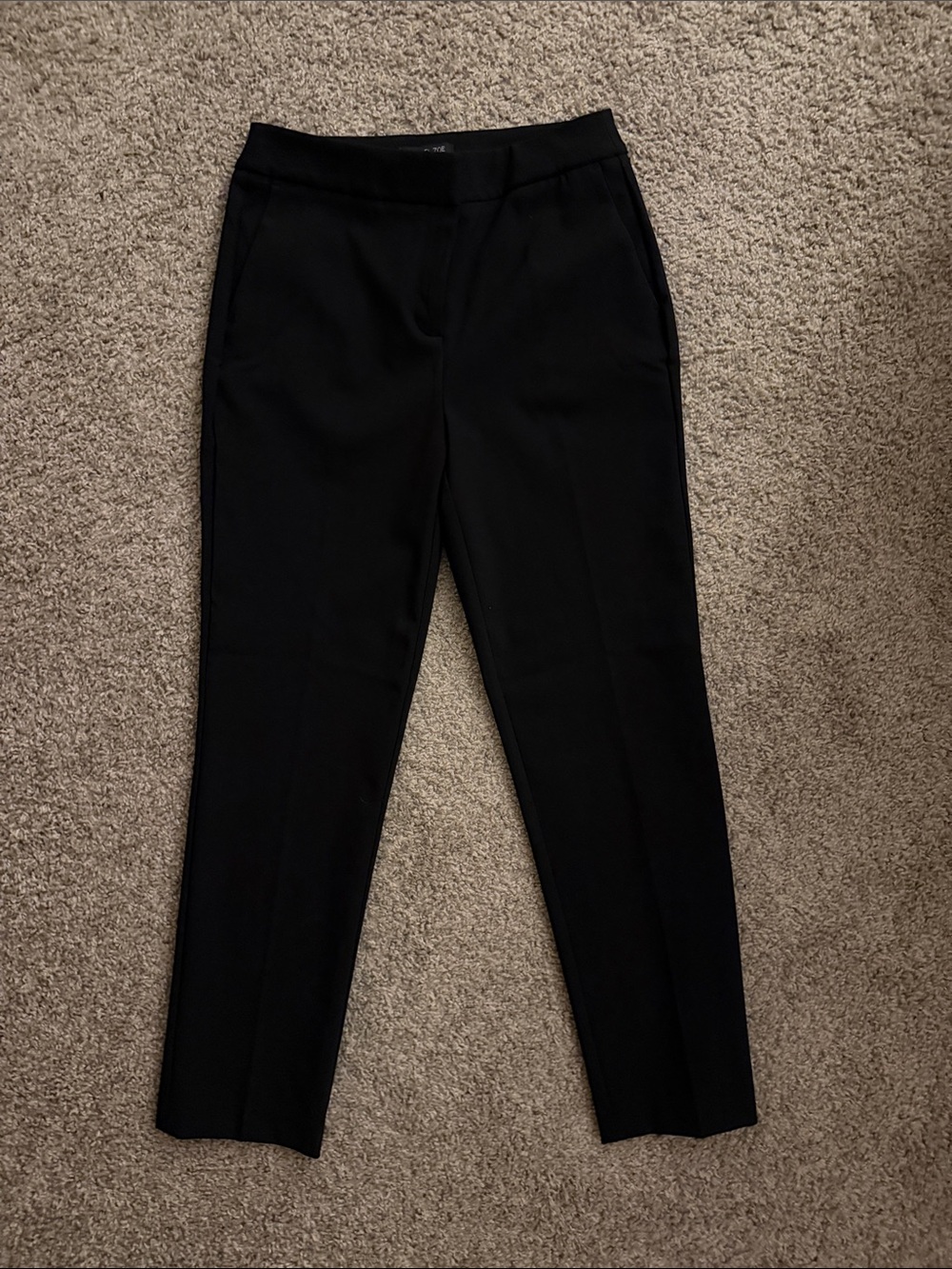 Rachel Zoe Black Straight-Leg Tailored Pants